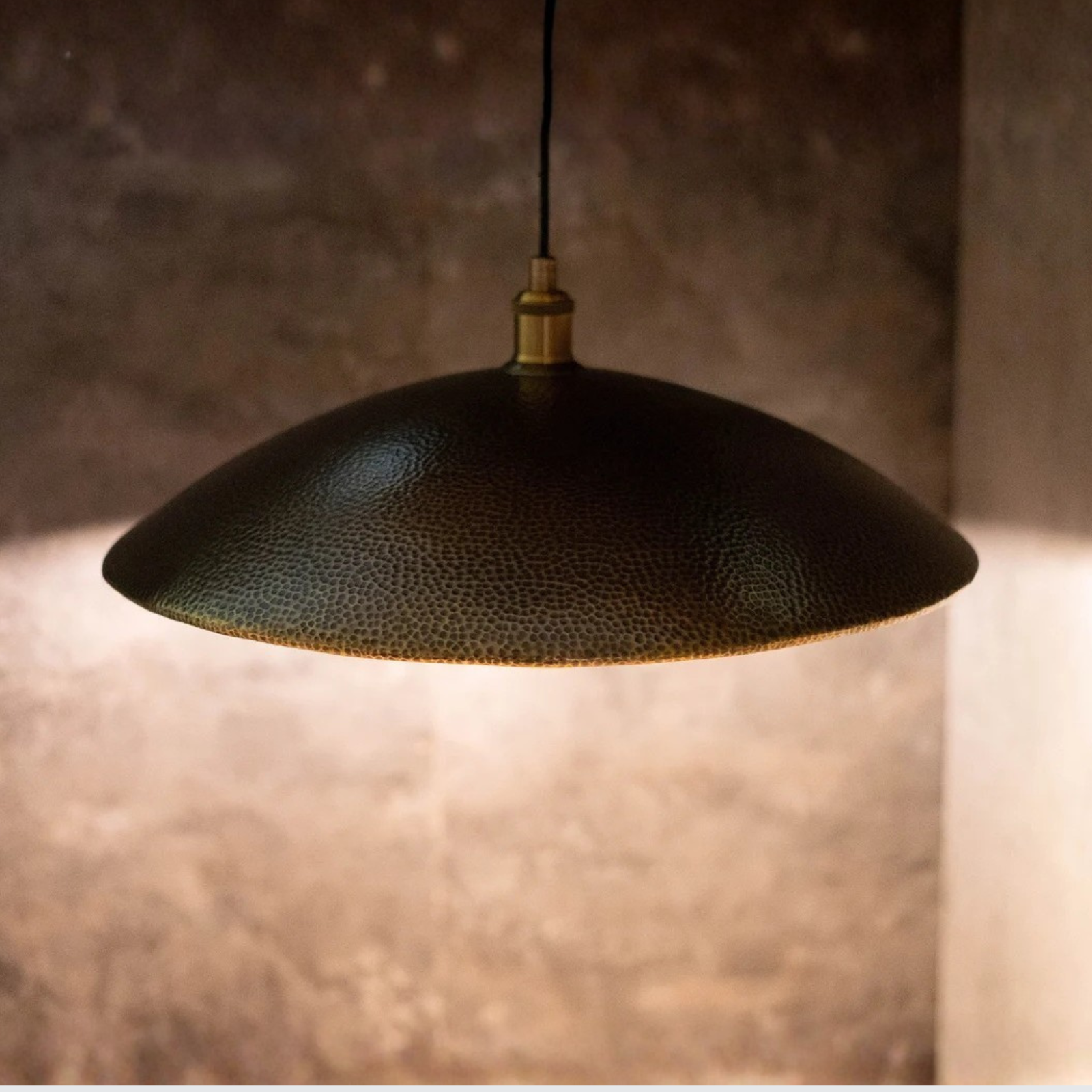 Hammered Pendant Light, Hanging Light Fixture, Brass Ceiling Light