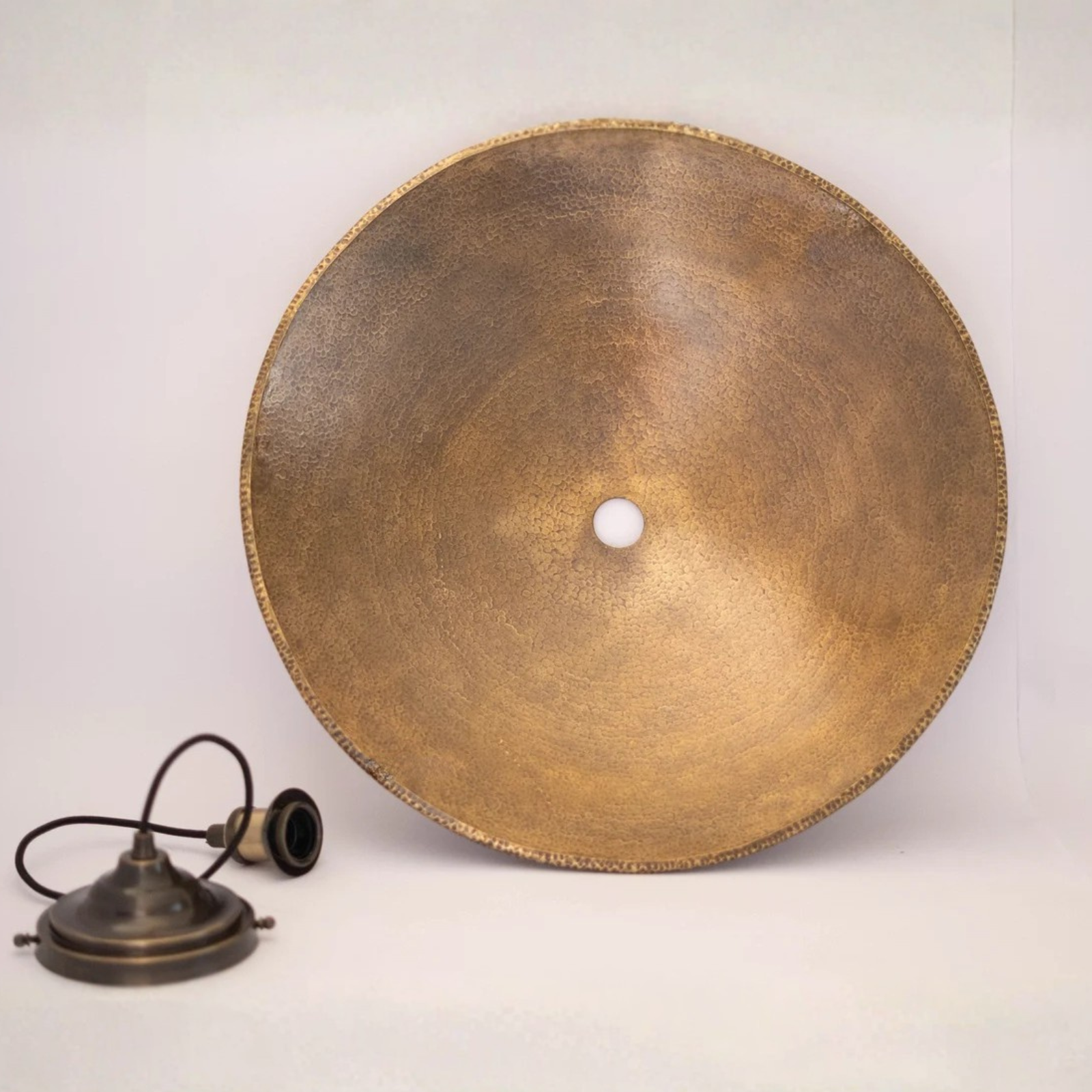 Hammered Pendant Light, Hanging Light Fixture, Brass Ceiling Light