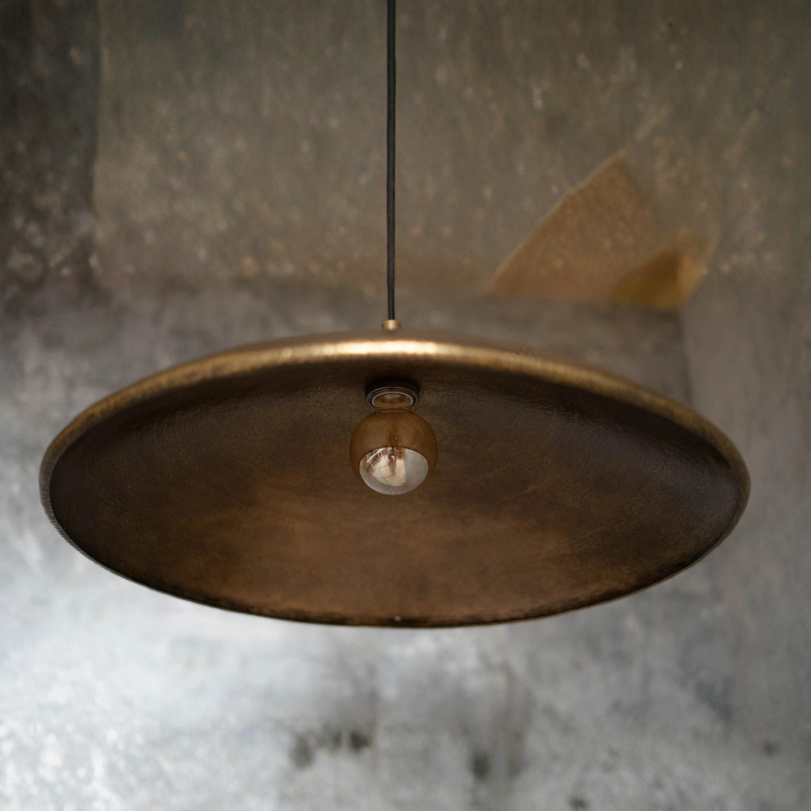 Hammered Pendant Light, Hanging Light Fixture, Brass Ceiling Light