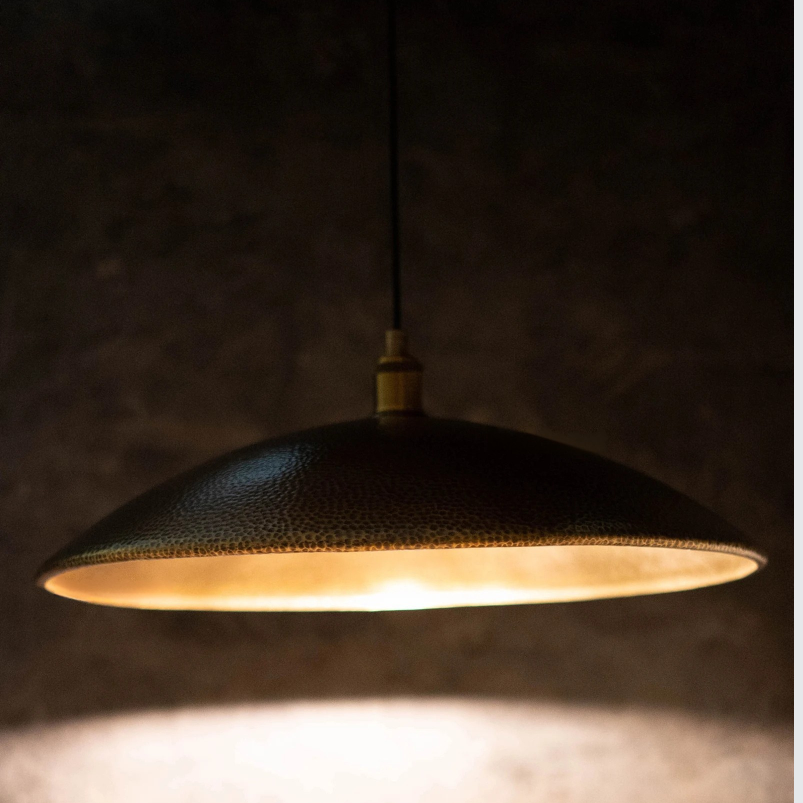 Hammered Pendant Light, Hanging Light Fixture, Brass Ceiling Light