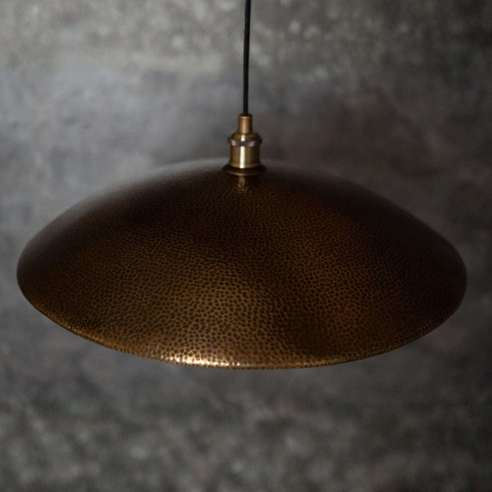 Hammered Pendant Light, Hanging Light Fixture, Brass Ceiling Light
