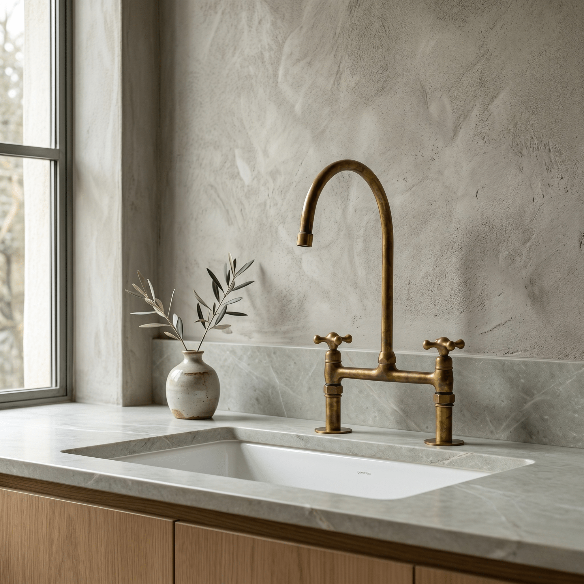 Heritage Living Brass Bridge Faucet | Signature Living Finishes - Insideast