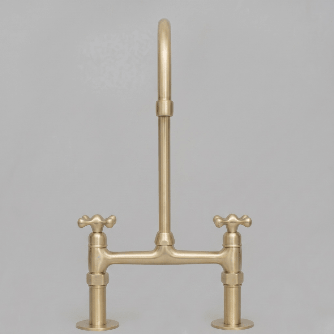 Heritage Living Brass Bridge Faucet | Signature Living Finishes - Insideast