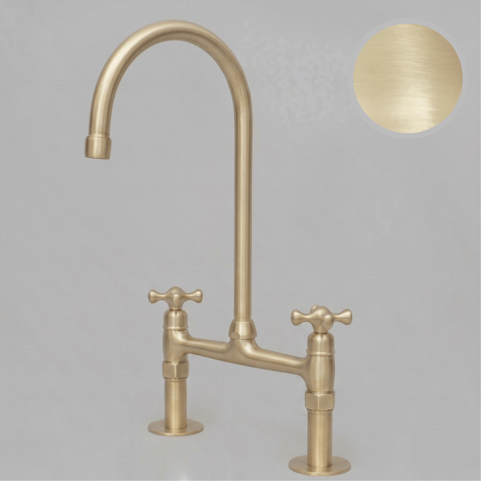 Heritage Living Brass Bridge Faucet | Signature Living Finishes - Insideast