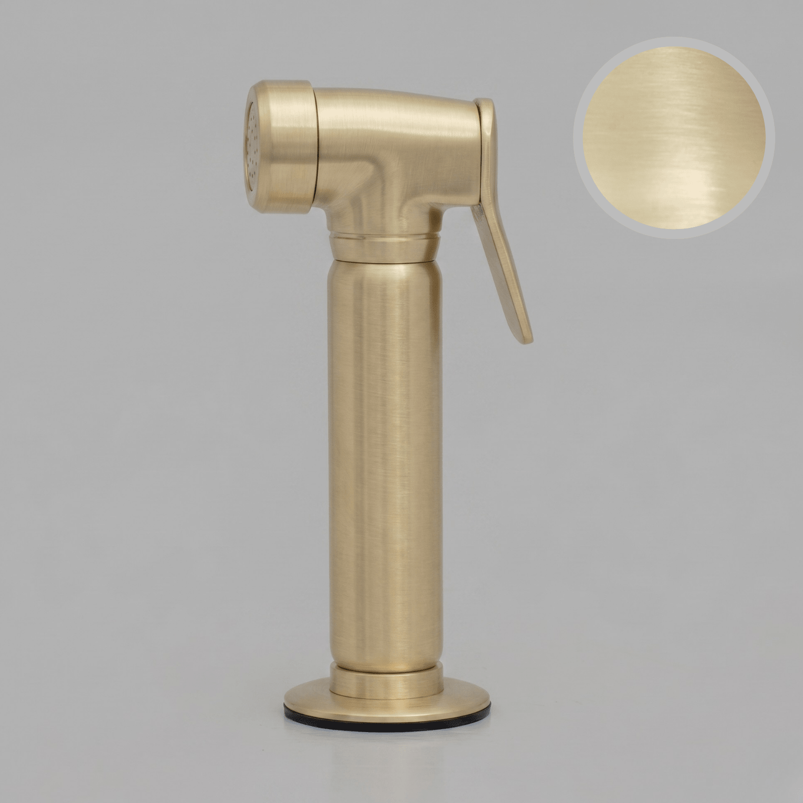 Heritage Unlacquered Brass Kitchen Sprayer | Signature Living Finishes - Insideast