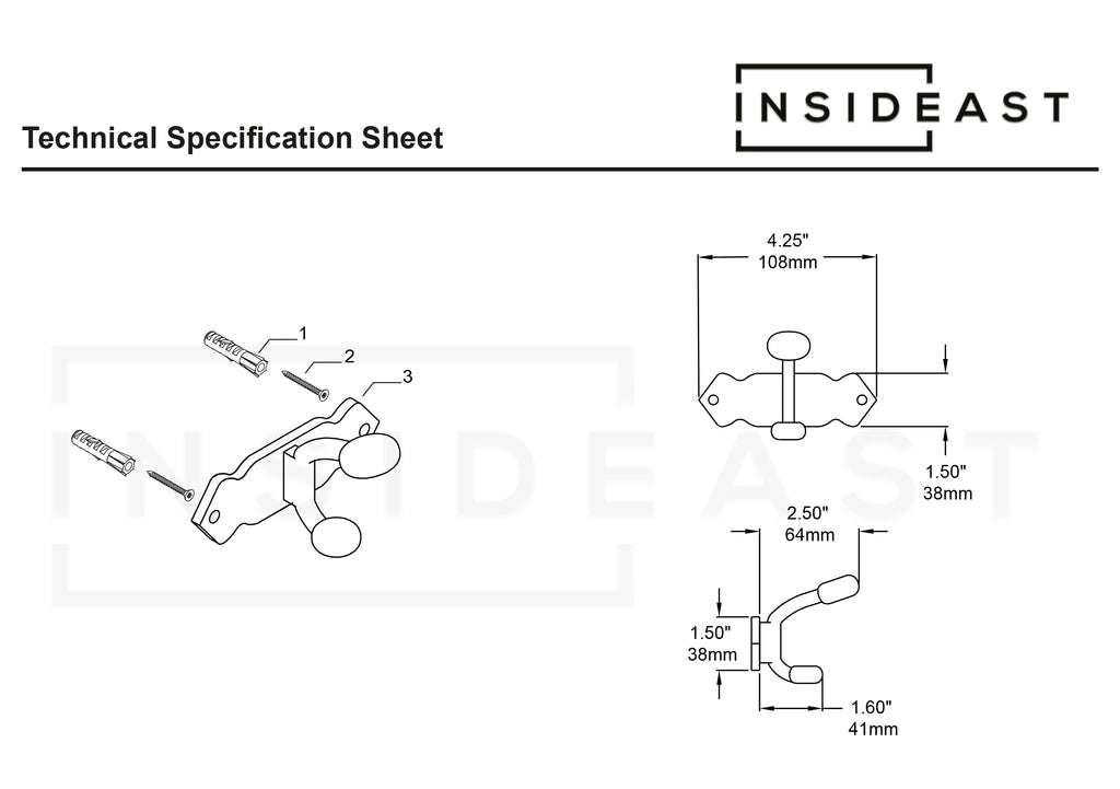 Handcrafted Single Hook, Engraved Wall Hook, Brass Coat Hook, Clothes Hooks