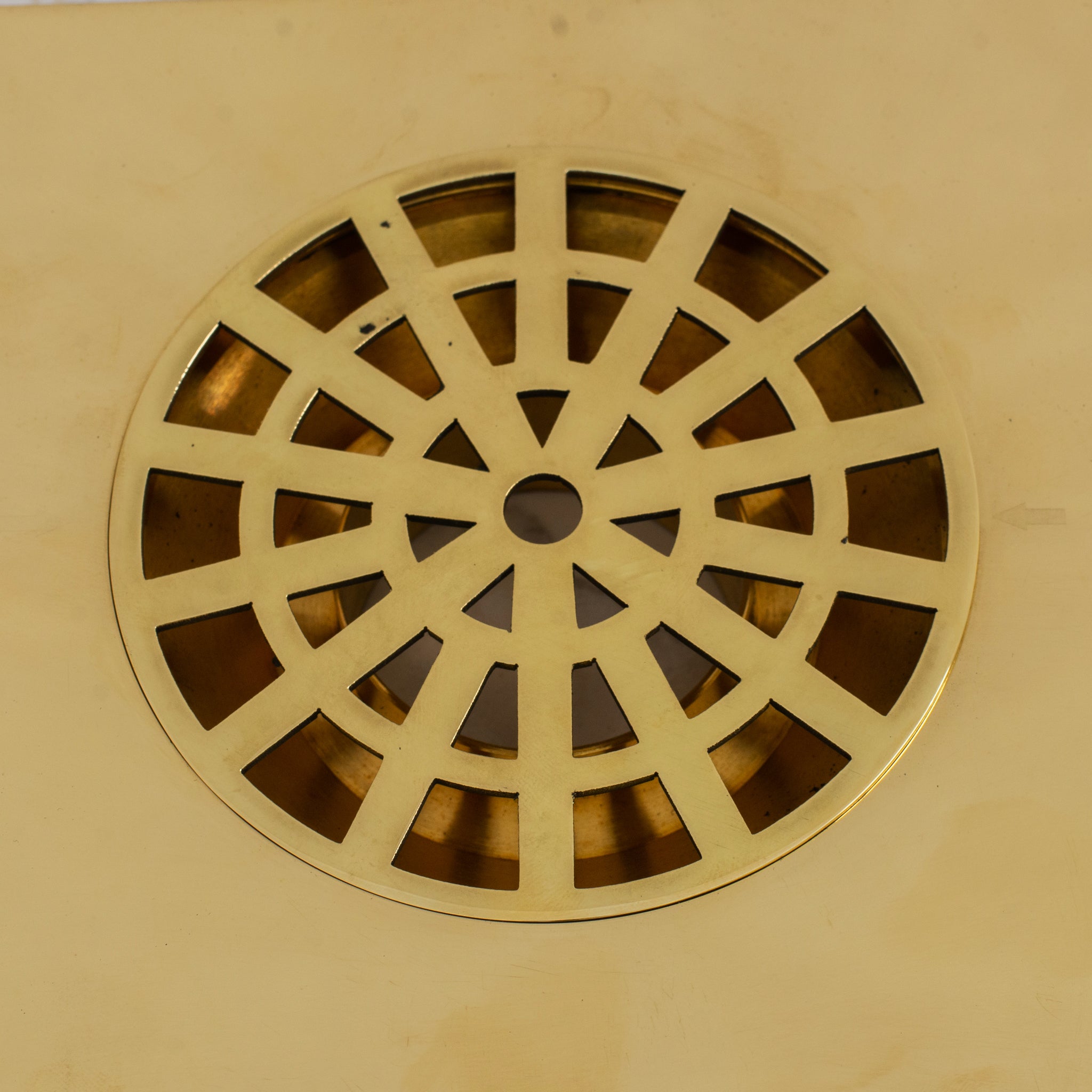 Solid Brass Smooth Floor Drain | Square Grate Shower Drain Cover