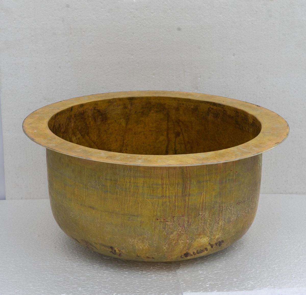 Unlacquered Brass Round Kitchen Bar Sink, Island Undermount Sink