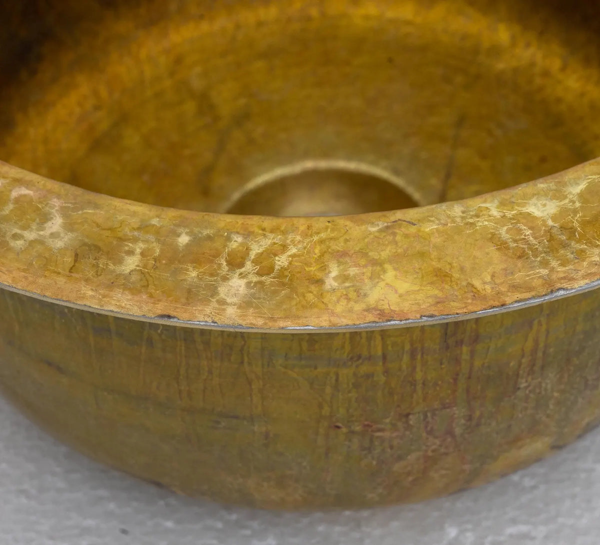 Unlacquered Brass Round Kitchen Bar Sink, Island Undermount Sink