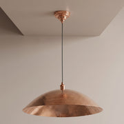Customizable Large Unlacquered Copper Pendant Light, Ceiling Copper Light Fixture