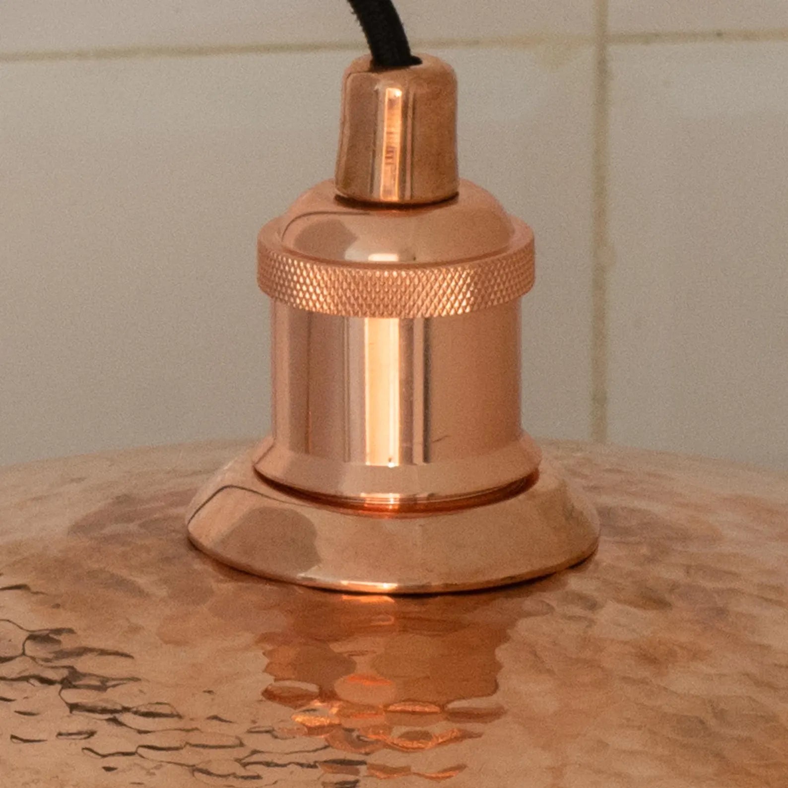 Customizable Large Unlacquered Copper Pendant Light, Ceiling Copper Light Fixture