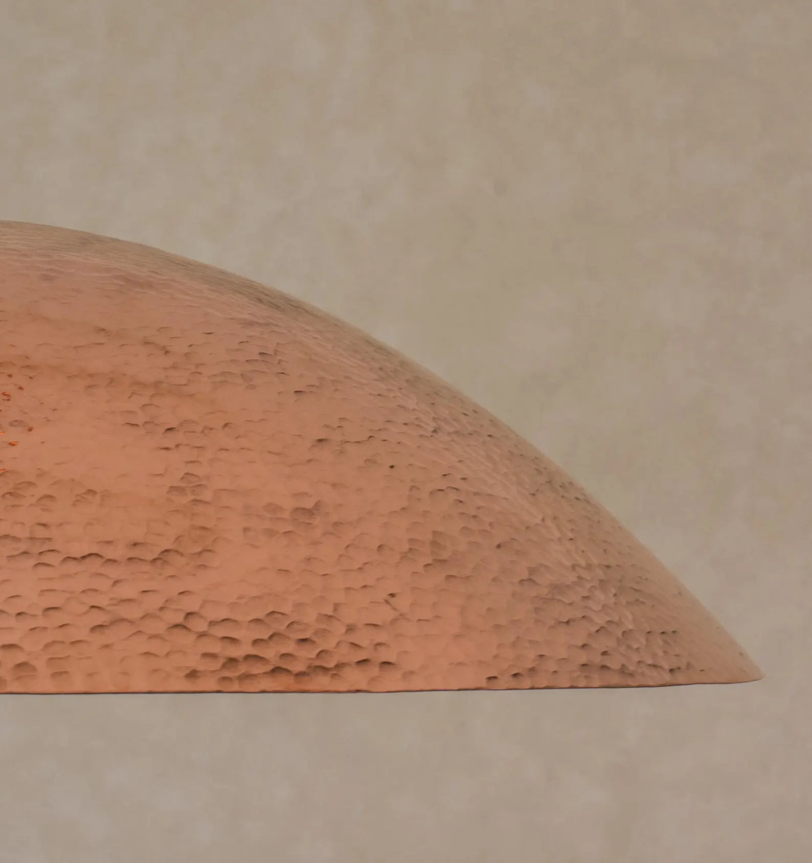 Customizable Large Unlacquered Copper Pendant Light, Ceiling Copper Light Fixture