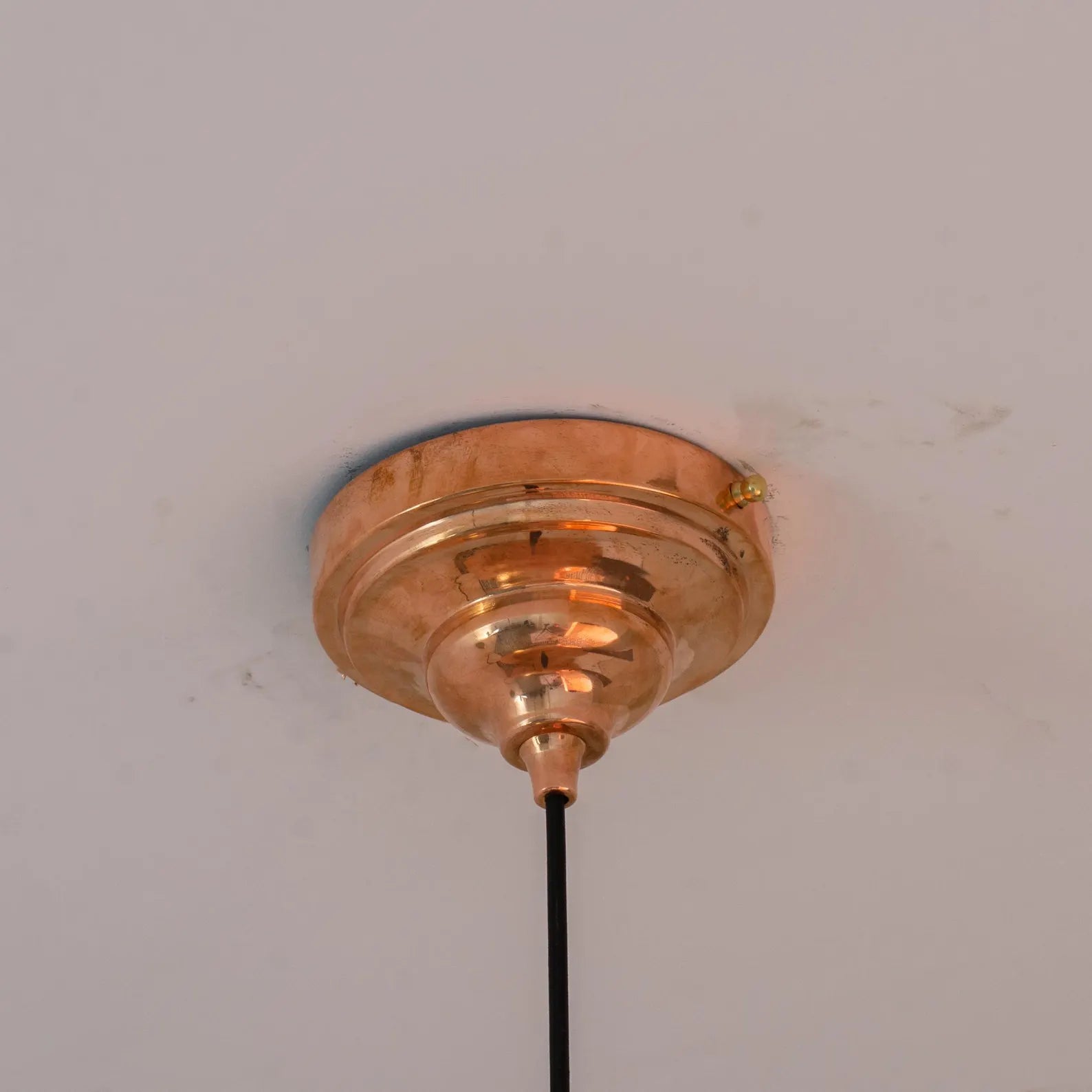 Customizable Large Unlacquered Copper Pendant Light, Ceiling Copper Light Fixture