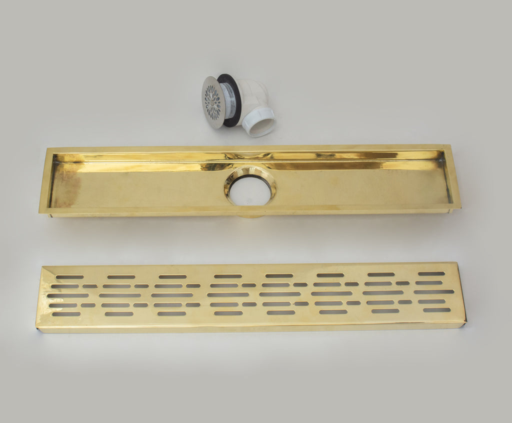 Solid Brass Linear Drain, Shower Floor Drain, Shower Grate drain