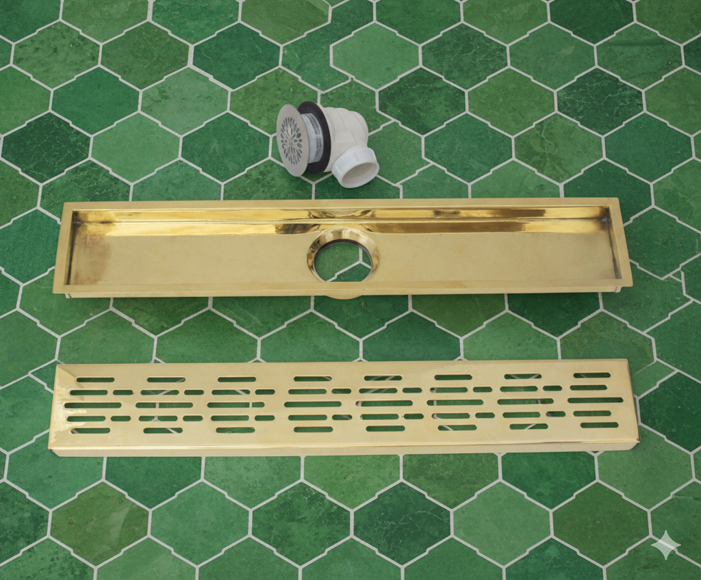 Solid Brass Linear Drain, Shower Floor Drain, Shower Grate drain