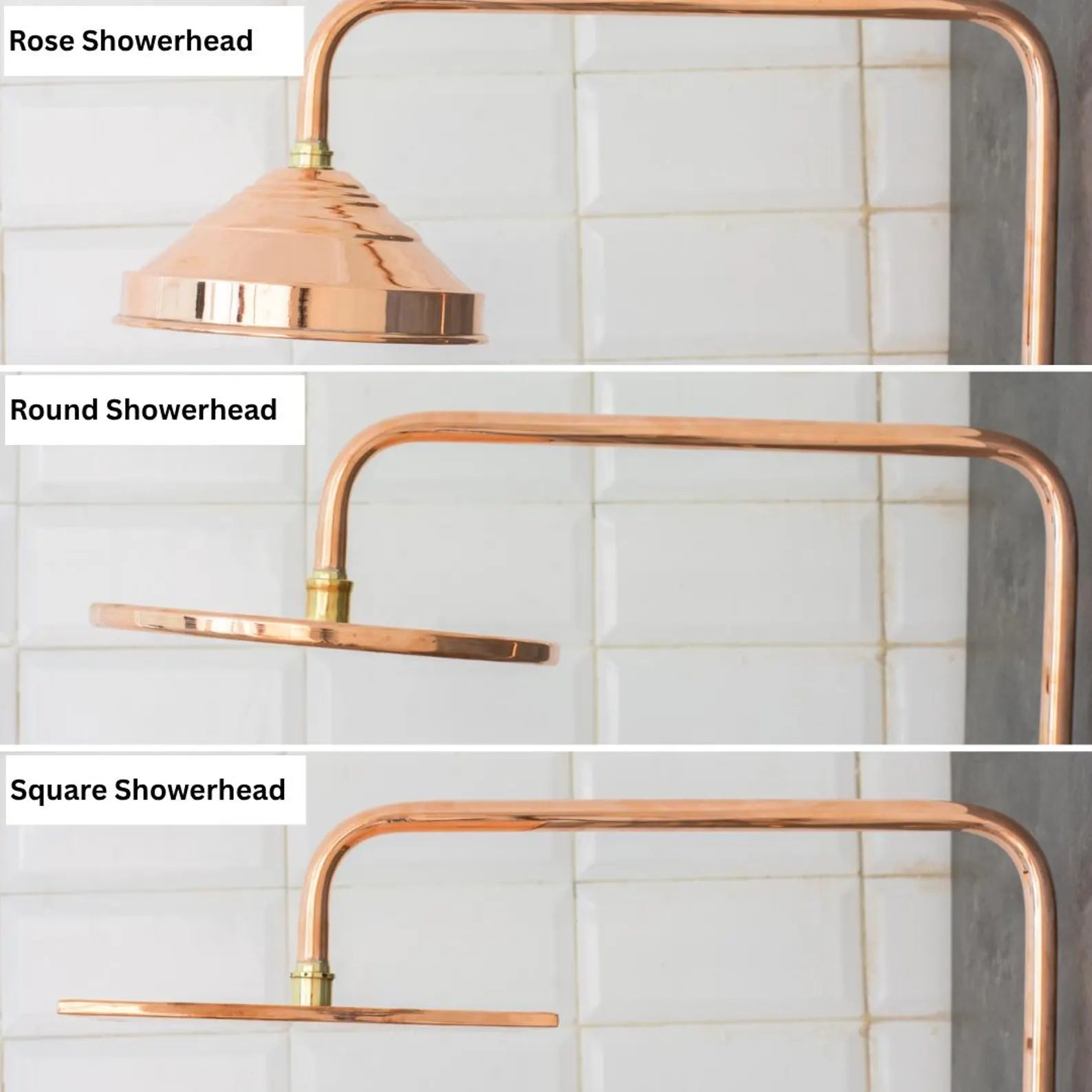 Outdoor Copper Shower Fixture, Copper Rainfall Shower Hot And Cold, Rustic Outdoor Rain Shower