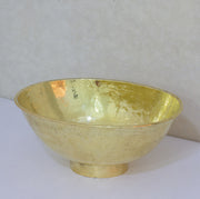 Hammered Brass Oval Vessel Sink | Handmade Bathroom Washbasin