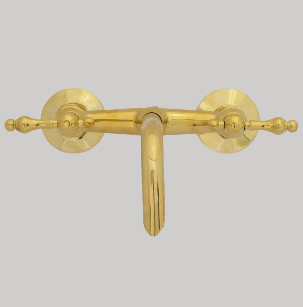 Brass Wall Mount Faucet – Antique Brass Bathroom Faucet