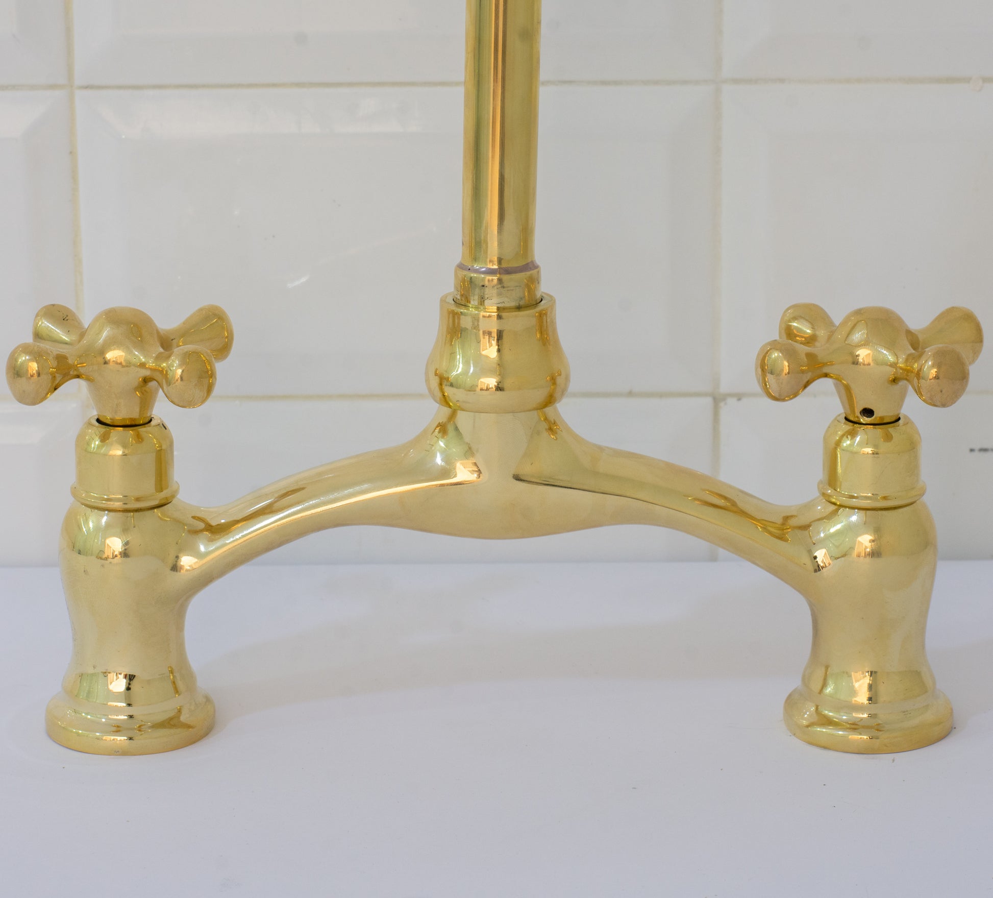 Verdeau - Unlacquered Bridge Kitchen Faucet