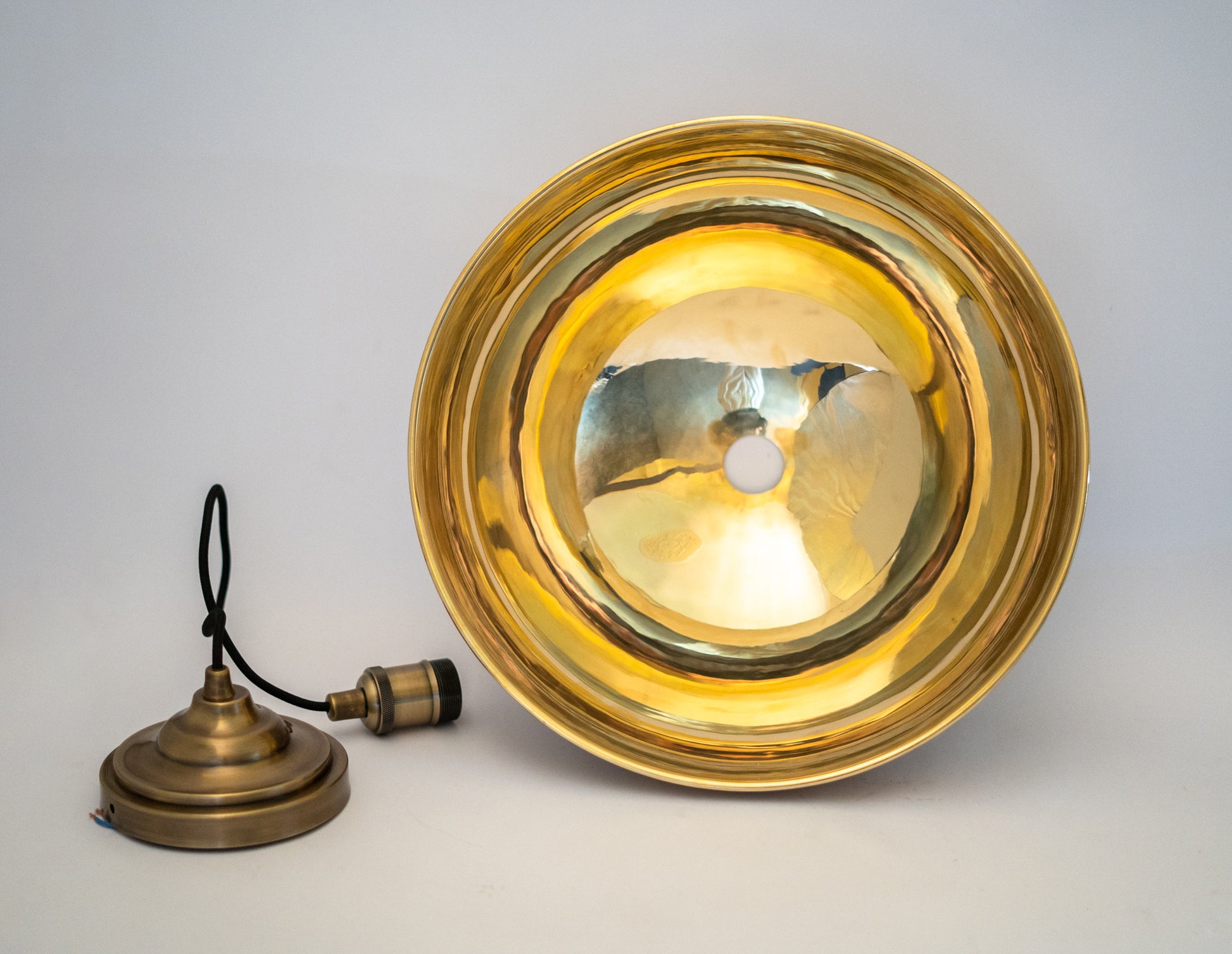 Oil Rubbed Bronze Dome Pendant Light, Bronze Ceiling Dome Lampshade