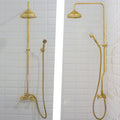 Heritage - Unlacquered Brass Exposed Shower System With Handheld
