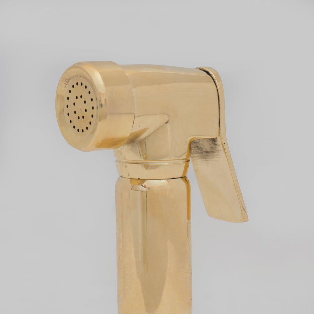 Heritage - Unlacquered Brass Kitchen Bridge Faucet