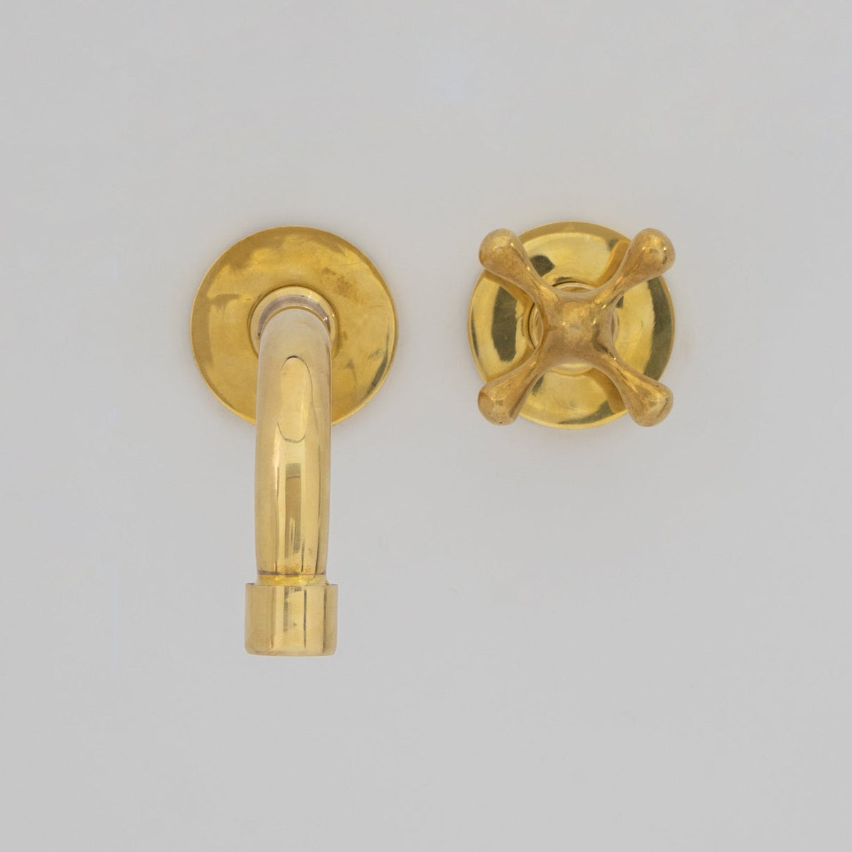 Wall Mount Cold Faucet, Unlacquered Brass Wall Mount Cold Water Tap