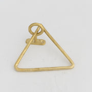 Unfinished Solid Brass Towel Ring, Sand Casted