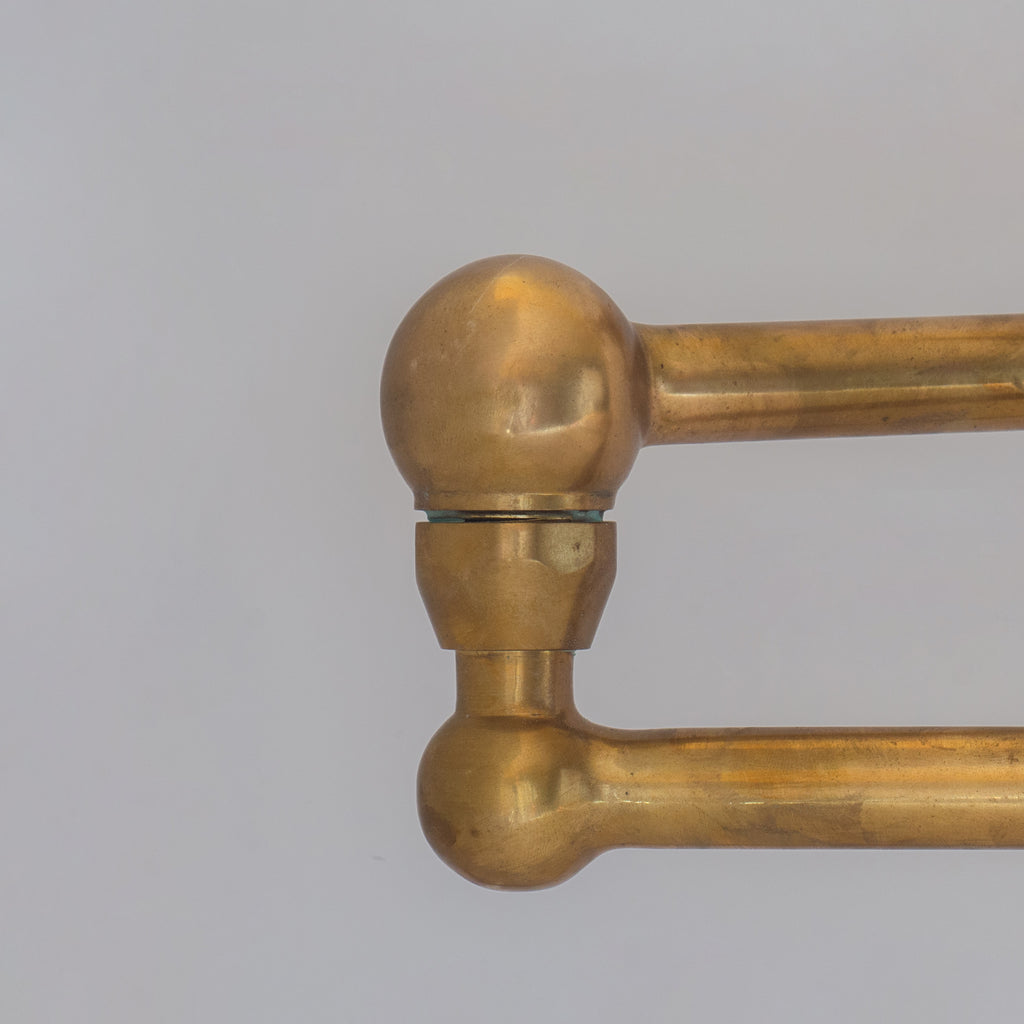 Unlacquered Brass Pot Filler | Aged Brass Stove Faucet