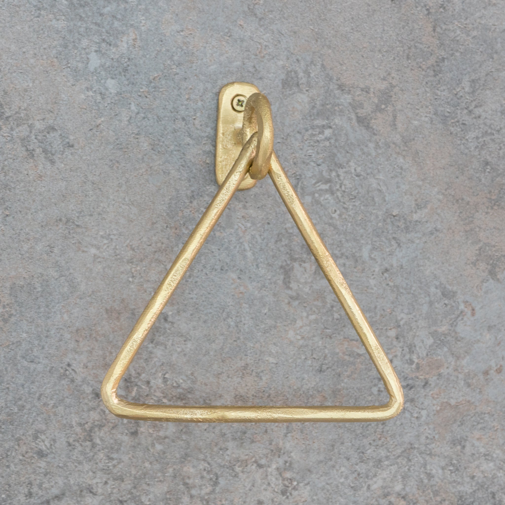 Unfinished Solid Brass Towel Ring, Sand Casted