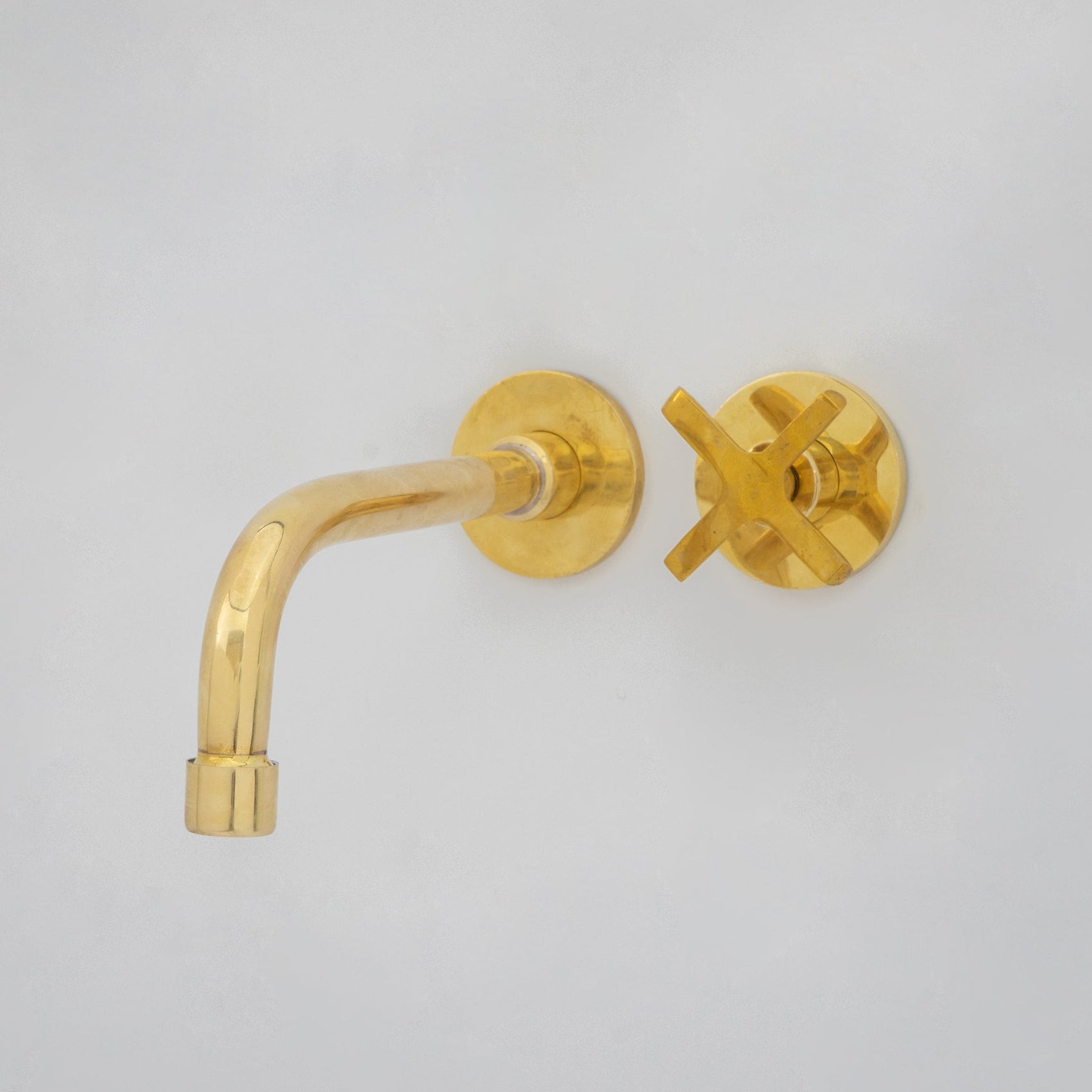 Wall Mount Cold Faucet, Unlacquered Brass Wall Mount Cold Water Tap