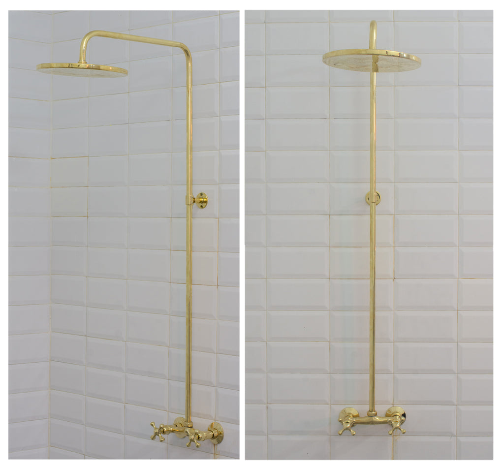 Antique Brass Shower Fixtures – Brass Shower System