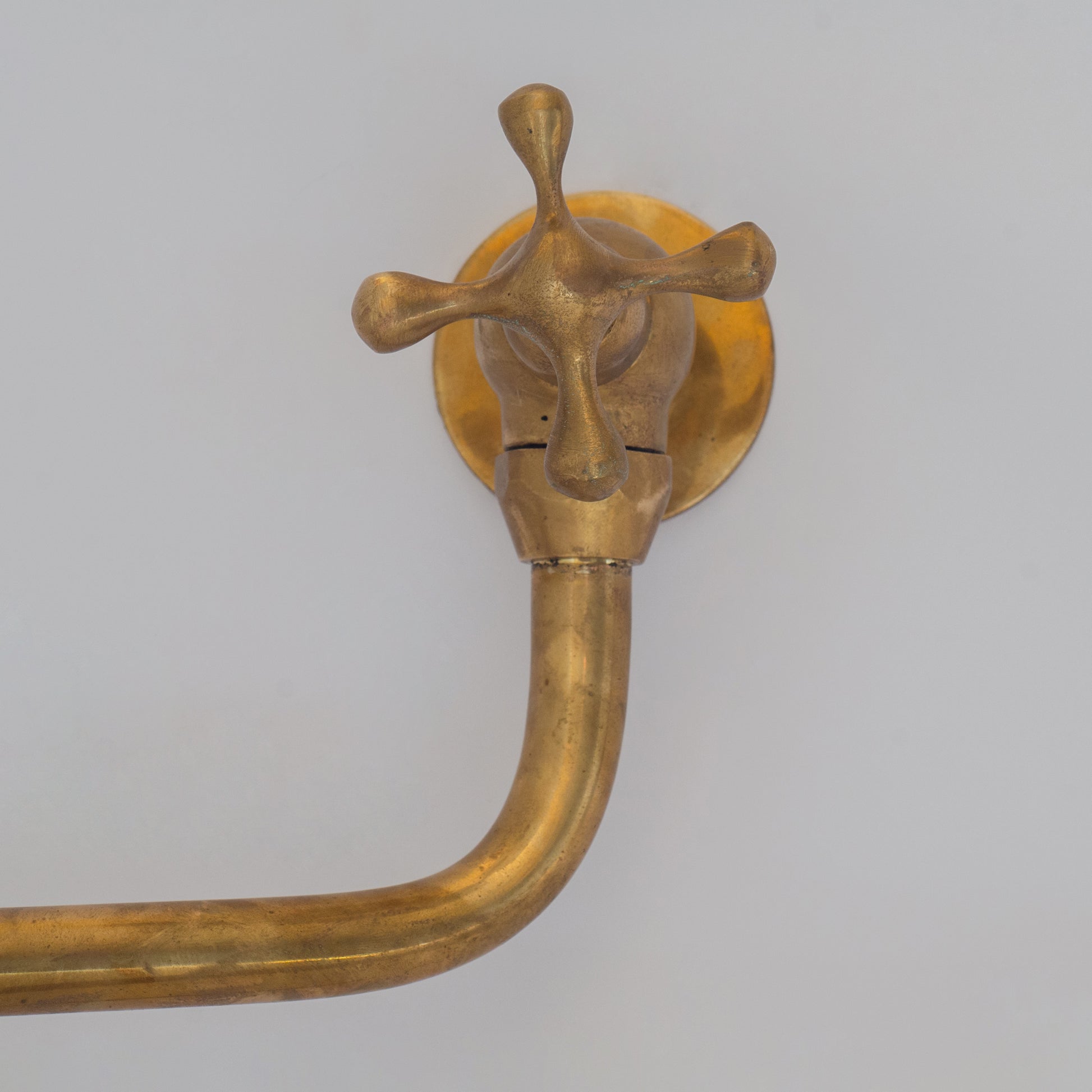 Unlacquered Brass Pot Filler | Aged Brass Stove Faucet