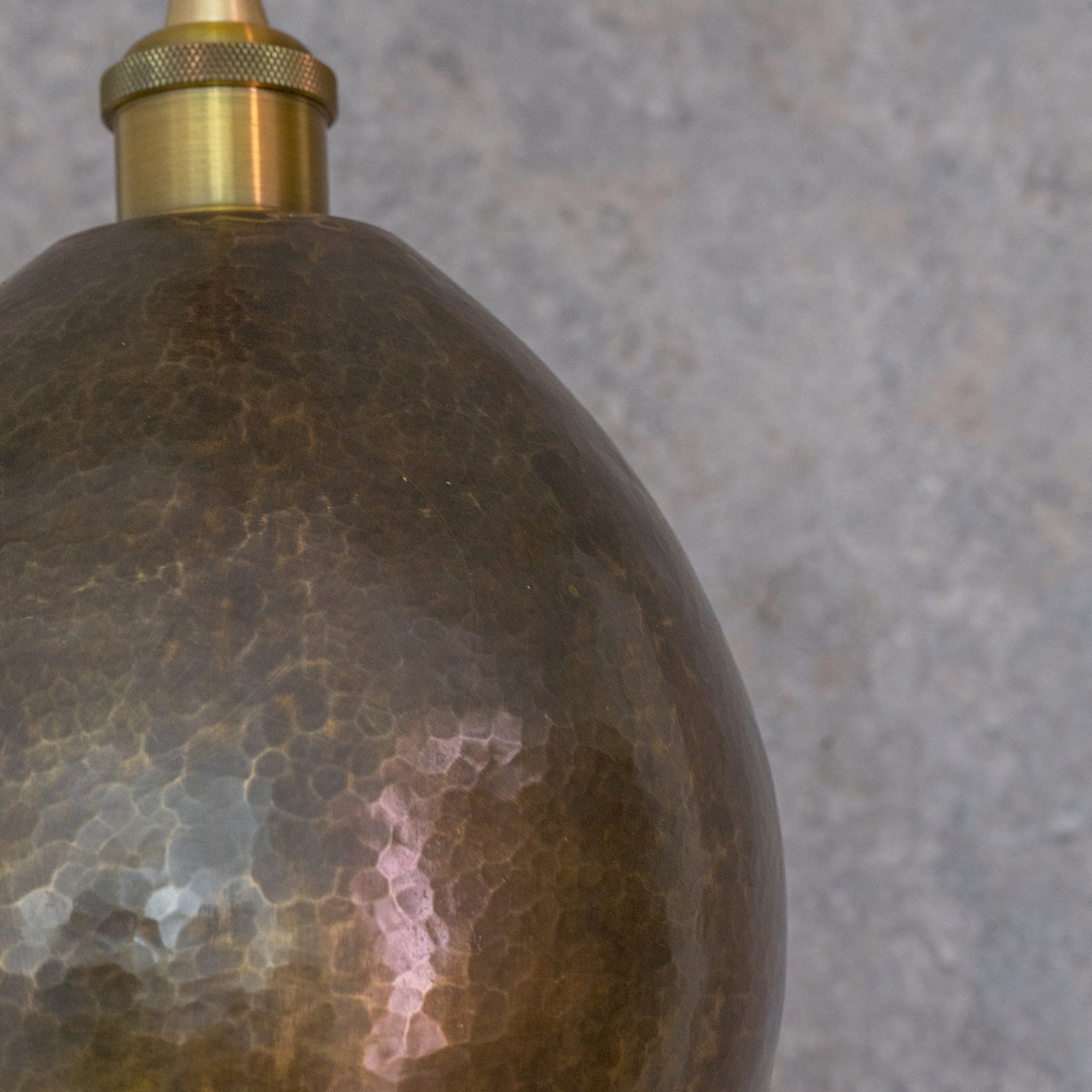 Dark Bronze Teardrop Pendant Light - Hand - Hammered Copper Hanging Lamp for Kitchen & Entryway - Insideast
