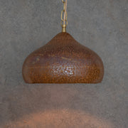 Tiered Copper Dome: Solid Hand - Forged Artisan Lighting with Aged Patina Finish - Insideast