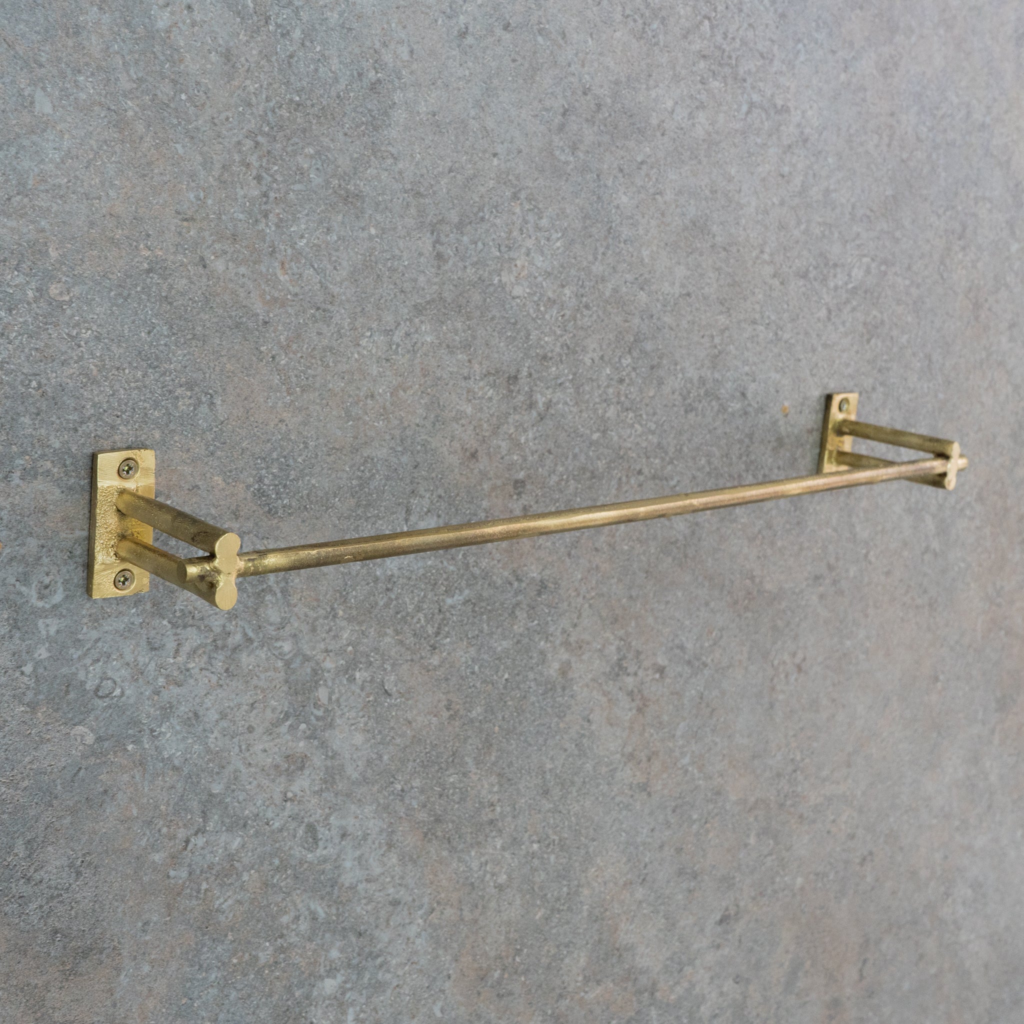 Unfinished Brass Towel Bar Holder | Bathroom Towel Hanger