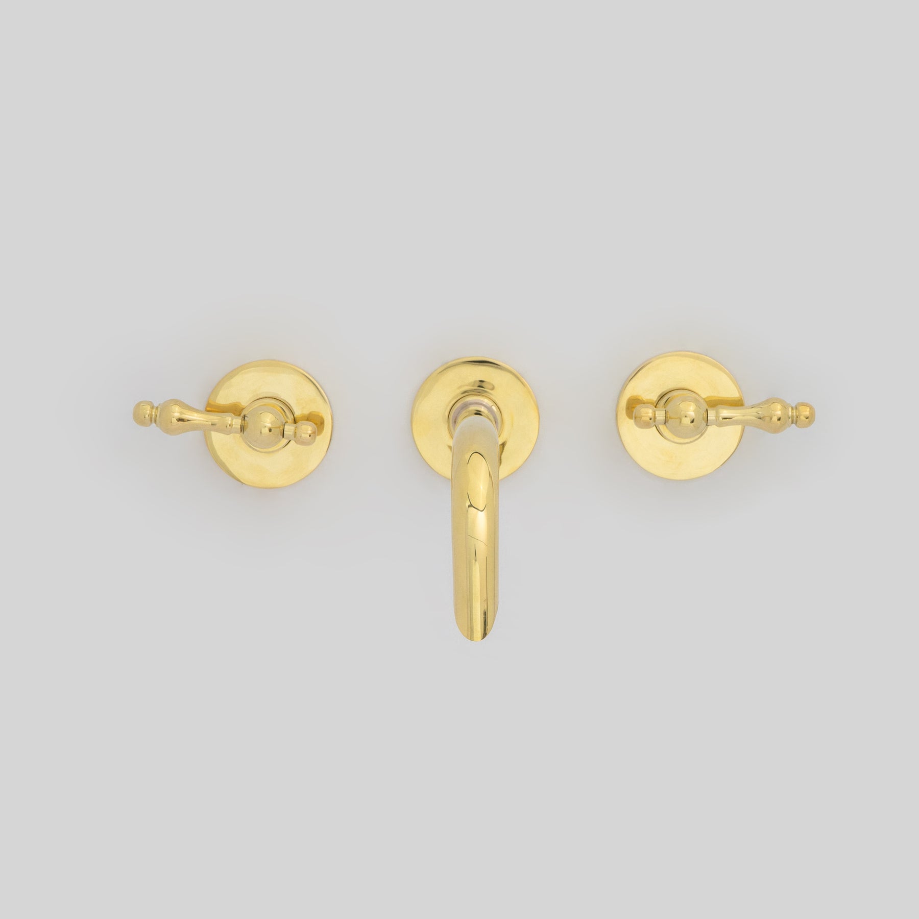 Brass faucet installation setup