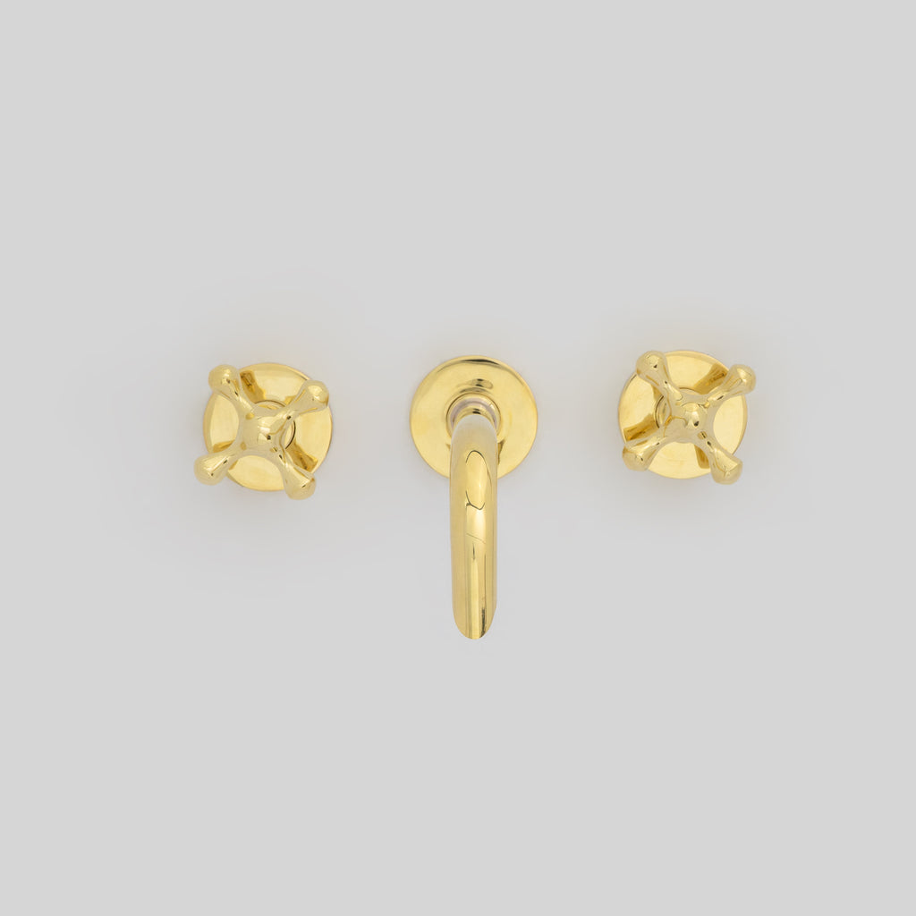 Unlacquered Brass Built-in Faucet | Bathroom Concealed Faucet