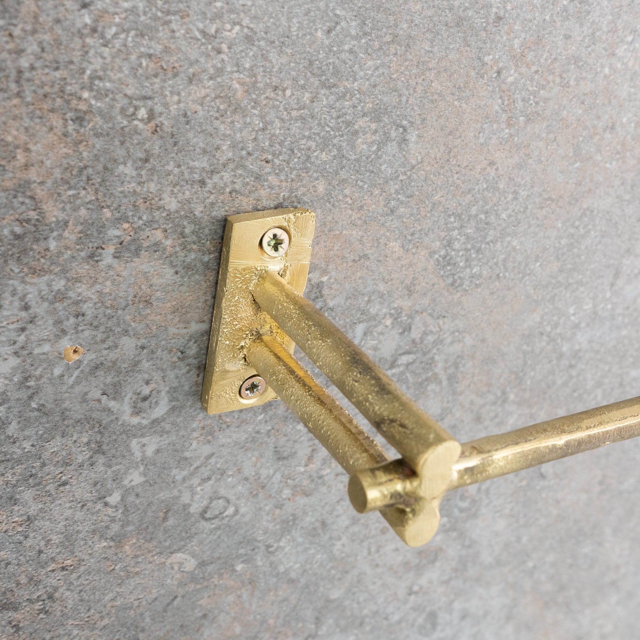Unfinished Brass Towel Bar Holder | Bathroom Towel Hanger