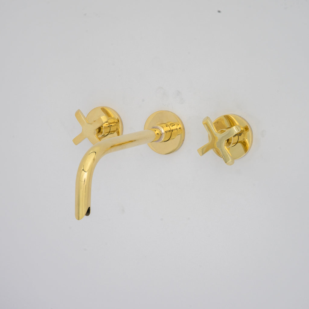 Unlacquered Brass Built-in Faucet | Bathroom Concealed Faucet