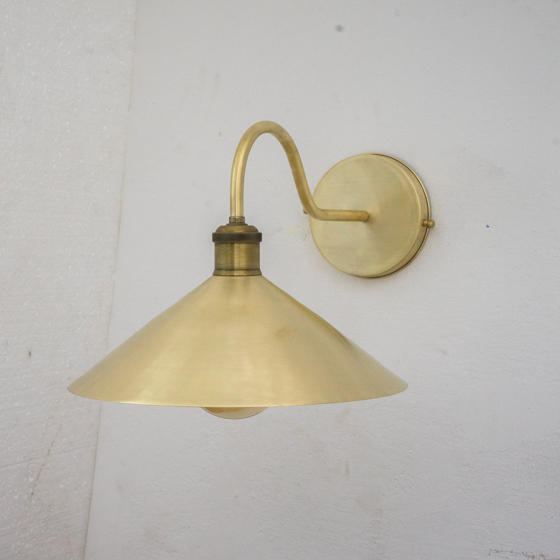 Brushed Brass Hallway Sconce, Wall Mount Lamp, Sconce Lighting Fixture
