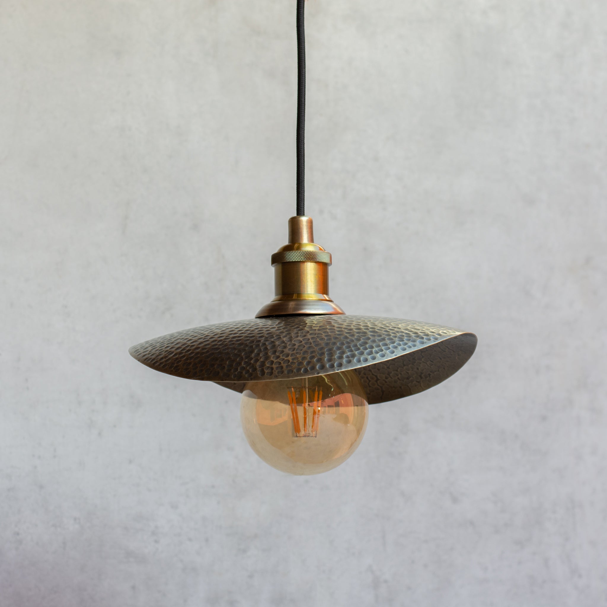 Brass pendant construction detail
