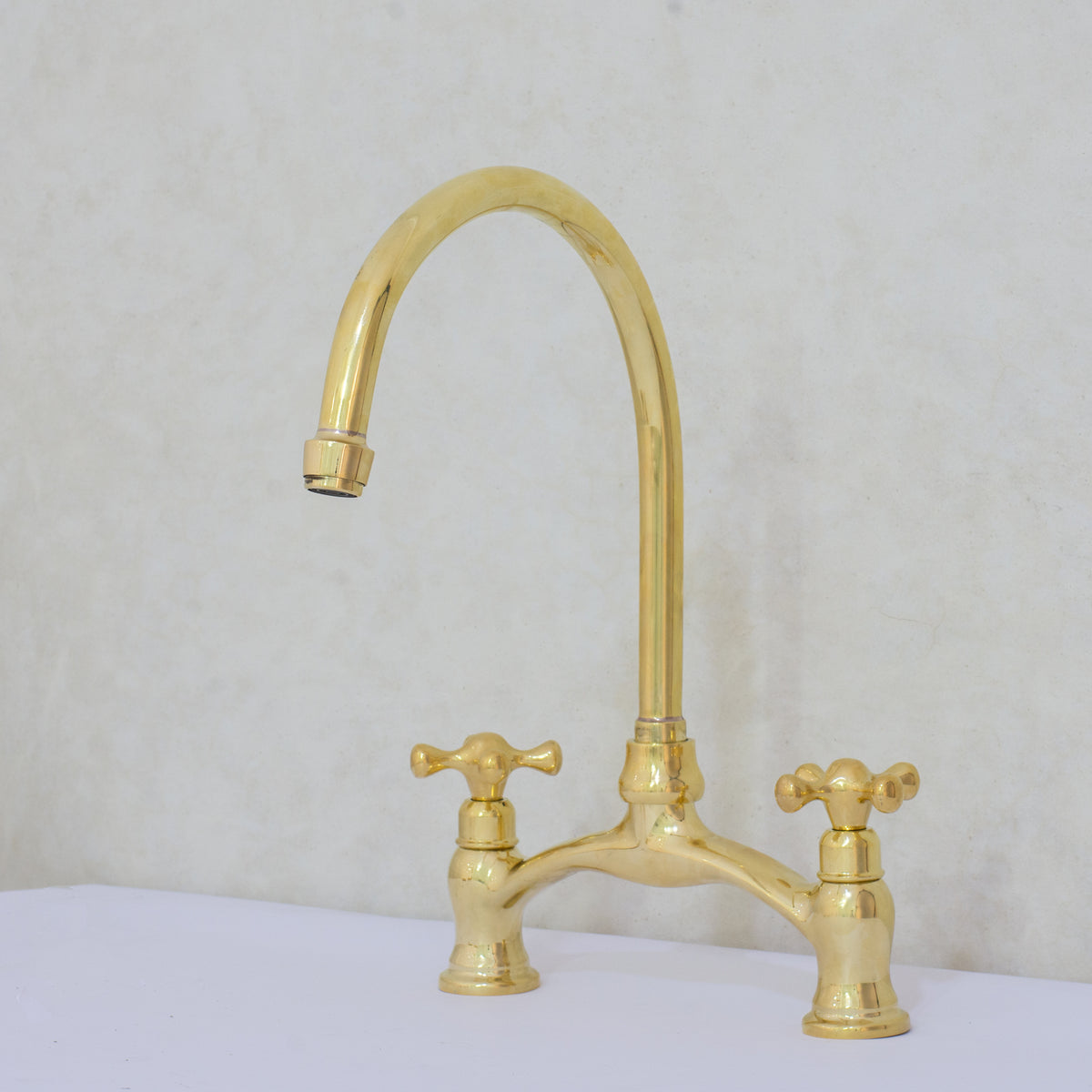 Verdeau - Unlacquered Bridge Kitchen Faucet