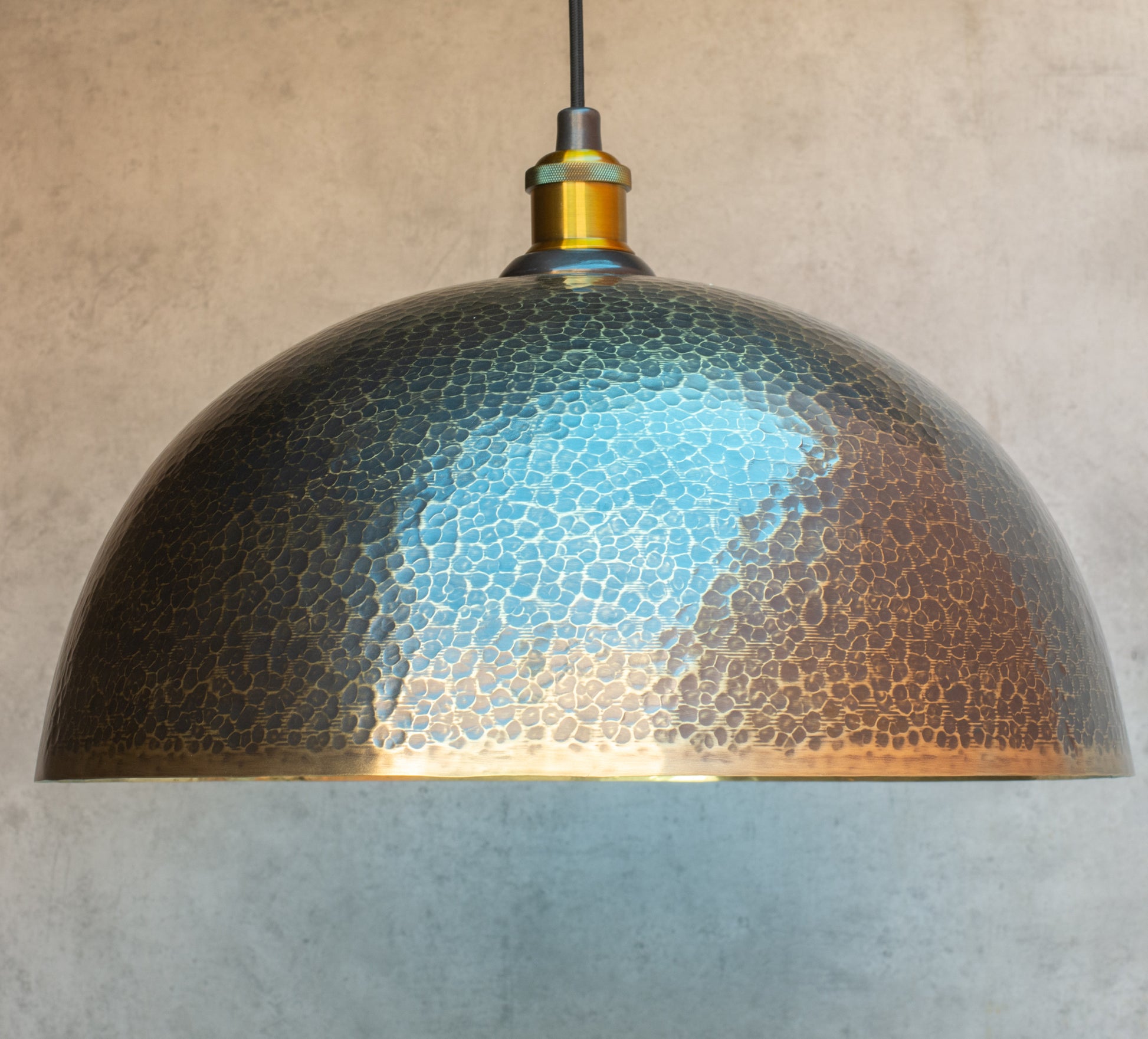 Hammered Pendant Light, Brass Dome Ceiling Light, Kitchen Island Hanging Light Fixture