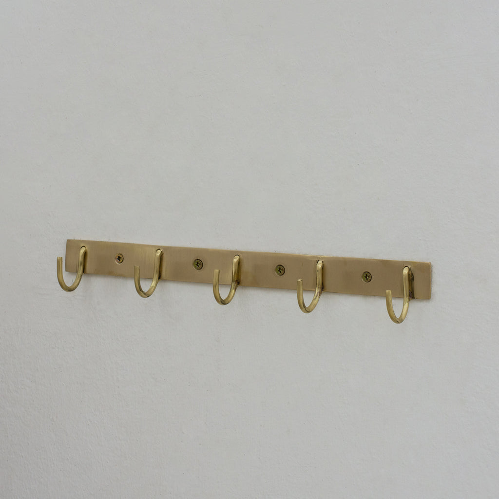 Solid Brass Coat Hooks Rack, Wall Mounted Hanger Hooks, Hallway Hooks