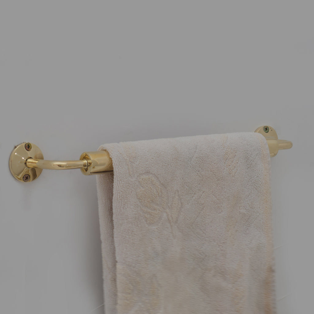 Unlacquered Brass Towel Rail – Bathroom Towel Holder