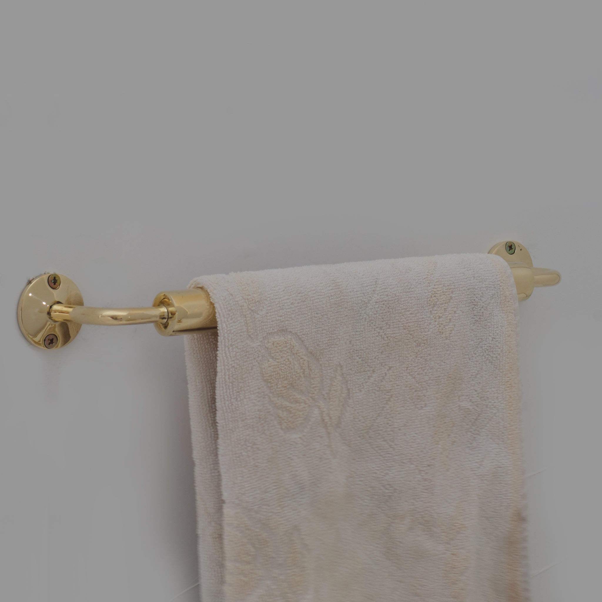 Unlacquered Brass Towel Rail – Bathroom Towel Holder
