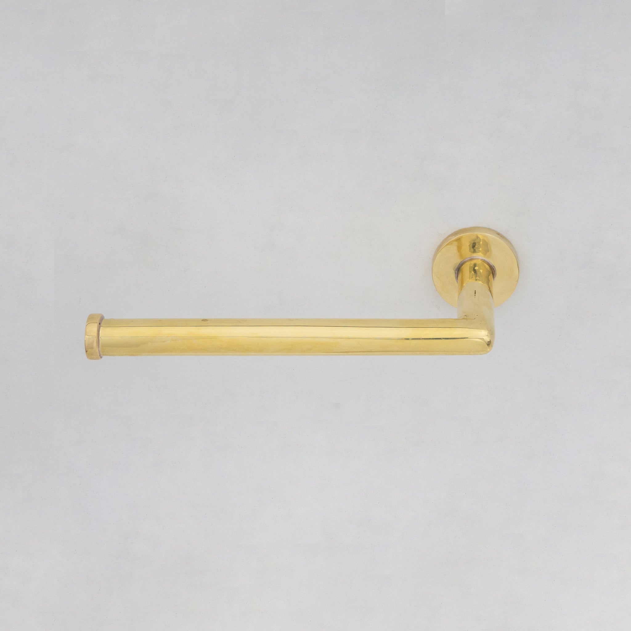 Solid Brass Toilet Paper Holder, Handcrafted Powder Room Roll Holder