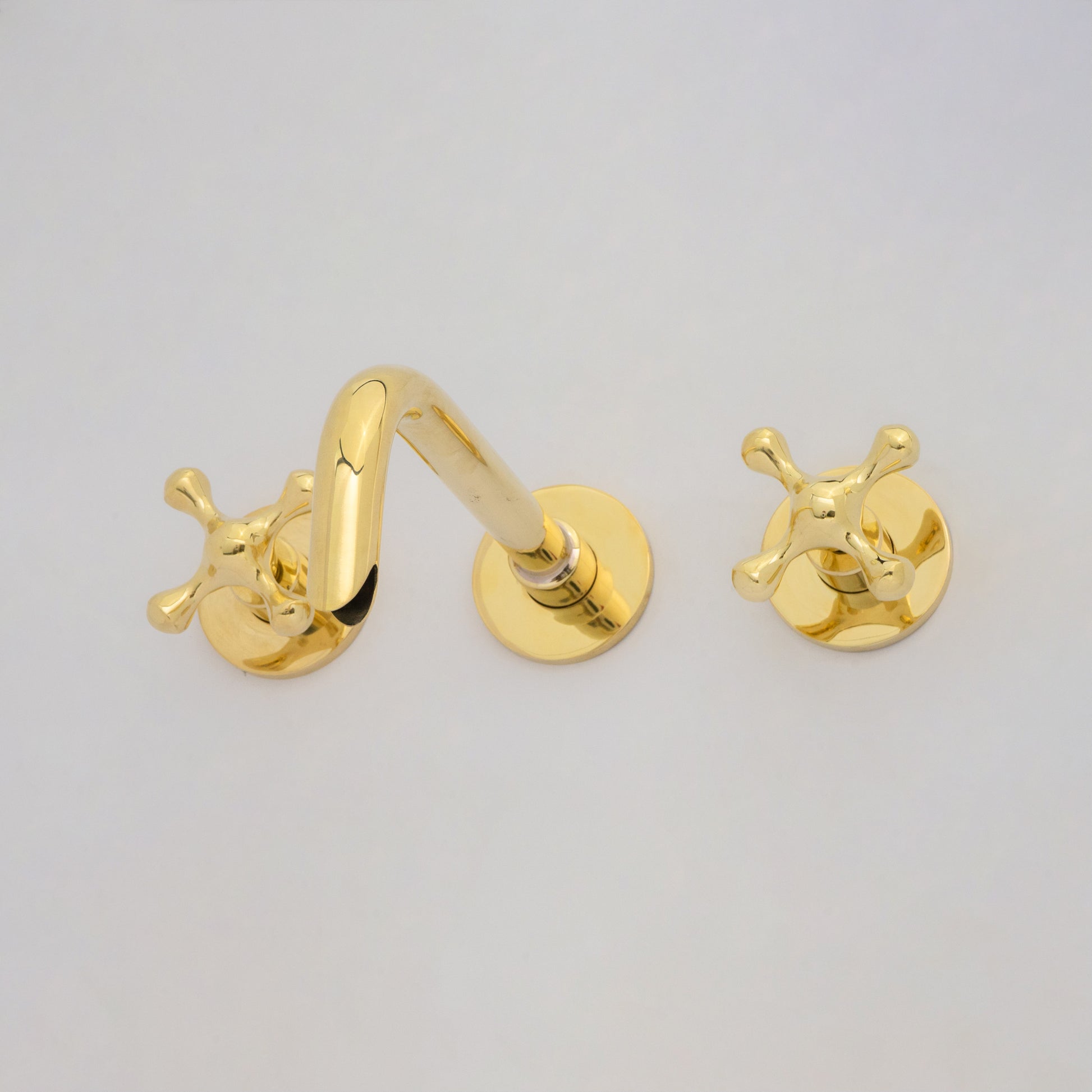 Unlacquered Brass Built-in Faucet | Bathroom Concealed Faucet