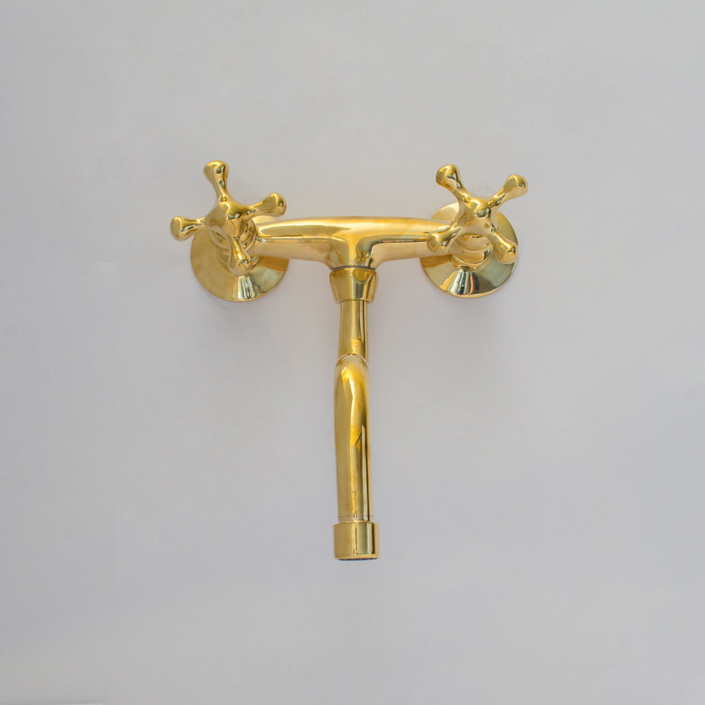 Antique Brass Kitchen Faucet – Wall Kitchen Faucet